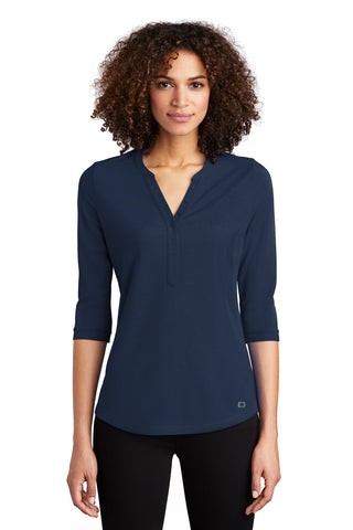 OGIO Ladies Jewel Henley (Navy)