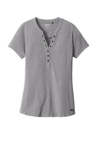 OGIO Ladies Tread Henley (Grey Heather)