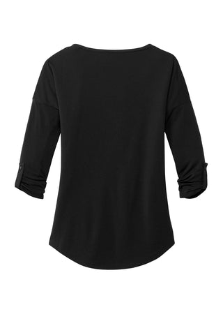 OGIO Ladies Gravitate Scoop 3/4-Sleeve (Blacktop)