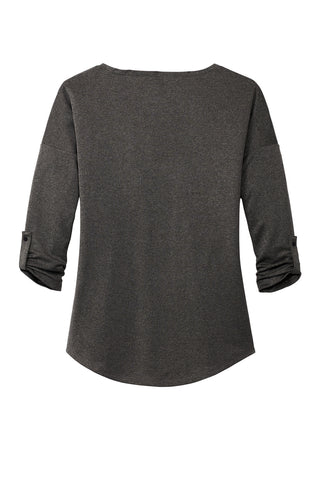 OGIO Ladies Gravitate Scoop 3/4-Sleeve (Dark Heather Grey)