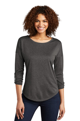 OGIO Ladies Gravitate Scoop 3/4-Sleeve (Dark Heather Grey)