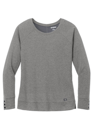 OGIO Ladies Command Long Sleeve Scoop Neck (Gear Grey)