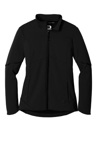 OGIO Ladies Exaction Soft Shell Jacket (Blacktop)