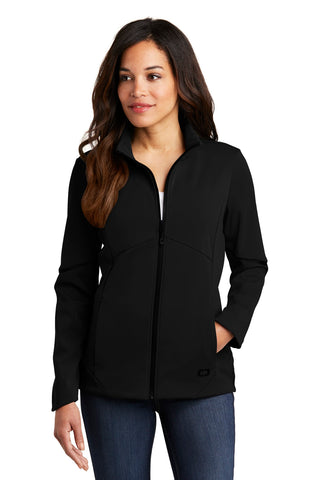 OGIO Ladies Exaction Soft Shell Jacket (Blacktop)