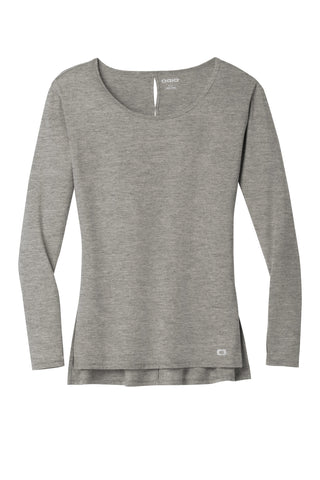 OGIO Ladies Luuma Long Sleeve Tunic (Petrol Grey Heather)