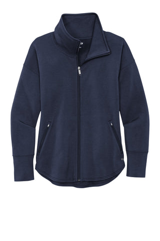 OGIO Ladies Luuma Full-Zip Fleece (River Blue Navy)