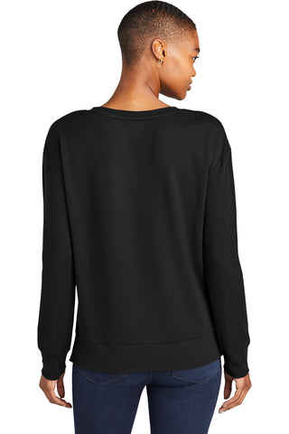 OGIO Ladies Luuma Flex Long Sleeve V-Neck (Blacktop)