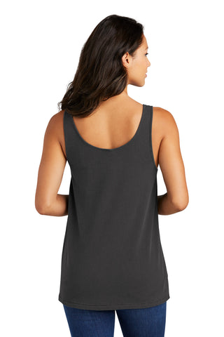 Port & Company Ladies Beach Wash Garment-Dyed Tank (Coal)