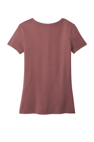 Port & Company Ladies Beach Wash Garment-Dyed V-Neck Tee (Nostalgia Rose)