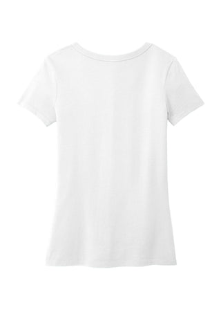 Port & Company Ladies Beach Wash Garment-Dyed V-Neck Tee (White)