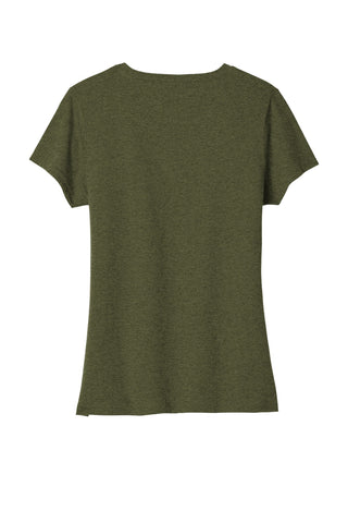 Port & Company Ladies Tri-Blend V-Neck Tee (Military Green Heather)