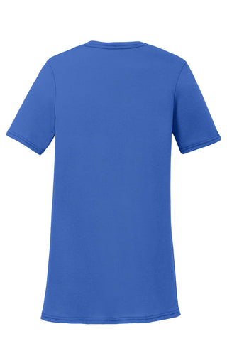 Port & Company Ladies Performance Blend V-Neck Tee (True Royal)