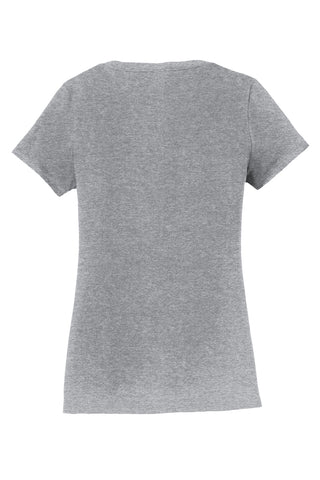 Port & Company Ladies Fan Favorite V-Neck Tee (Athletic Heather)