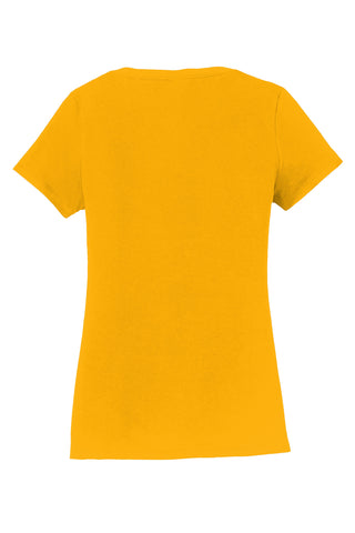 Port & Company Ladies Fan Favorite V-Neck Tee (Bright Gold)