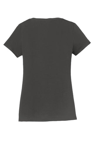 Port & Company Ladies Fan Favorite V-Neck Tee (Charcoal)