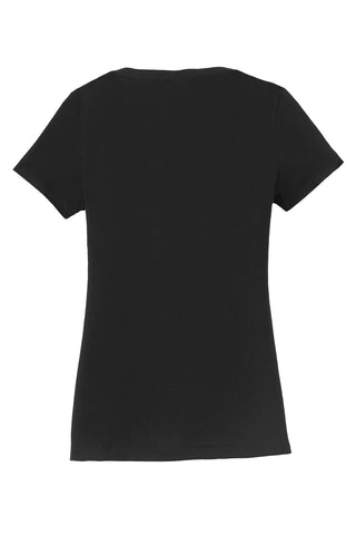 Port & Company Ladies Fan Favorite V-Neck Tee (Jet Black)