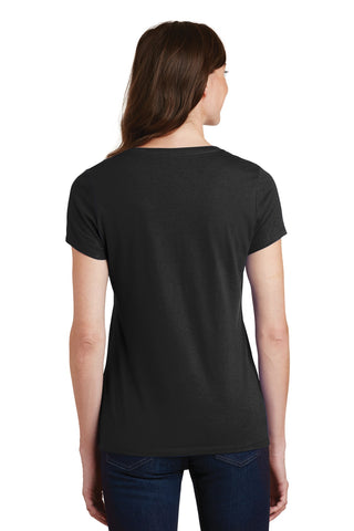 Port & Company Ladies Fan Favorite V-Neck Tee (Jet Black)