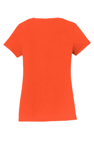 Port & Company Ladies Fan Favorite V-Neck Tee (Orange)