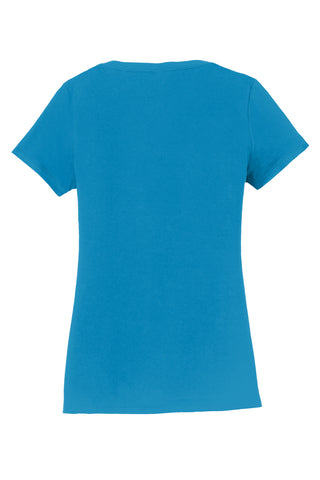 Port & Company Ladies Fan Favorite V-Neck Tee (Sapphire)