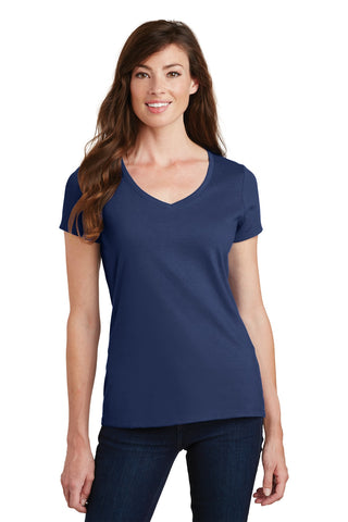 Port & Company Ladies Fan Favorite V-Neck Tee (Team Navy)