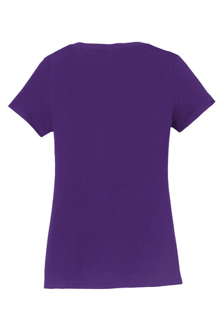 Port & Company Ladies Fan Favorite V-Neck Tee (Team Purple)