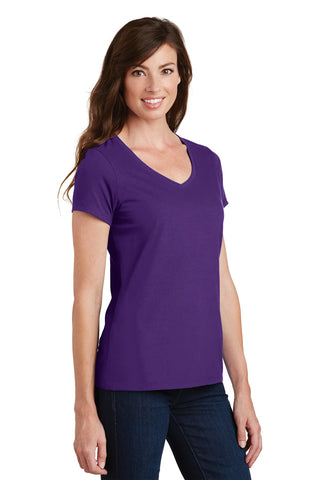 Port & Company Ladies Fan Favorite V-Neck Tee (Team Purple)