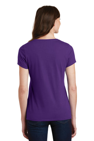 Port & Company Ladies Fan Favorite V-Neck Tee (Team Purple)