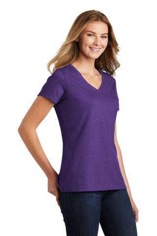 Port & Company Ladies Fan Favorite Blend V-Neck Tee (Team Purple Heather)