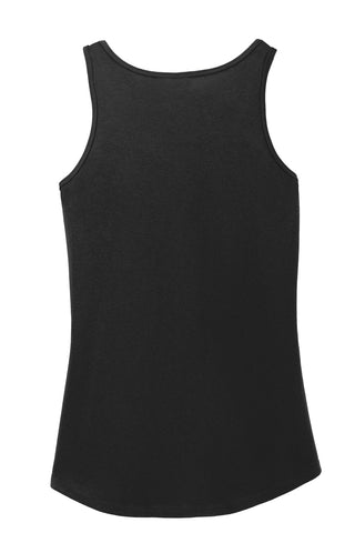 Port & Company Ladies Core Cotton Tank Top (Jet Black)