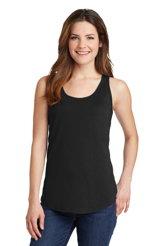 Port & Company Ladies Core Cotton Tank Top (Jet Black)