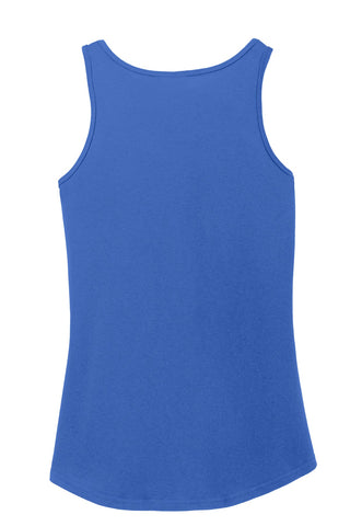 Port & Company Ladies Core Cotton Tank Top (Royal)