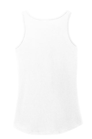 Port & Company Ladies Core Cotton Tank Top (White)