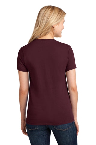 Port & Company Ladies Core Cotton Tee (Athletic Maroon)