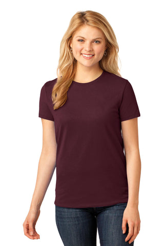 Port & Company Ladies Core Cotton Tee (Athletic Maroon)