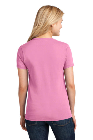 Port & Company Ladies Core Cotton Tee (Candy Pink)