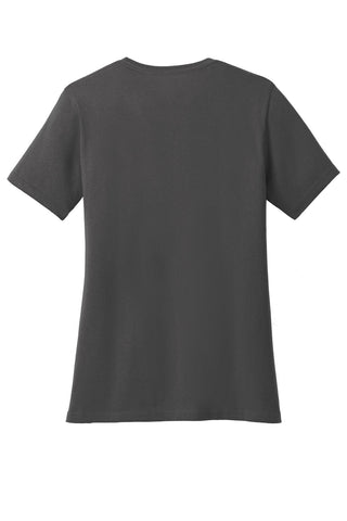 Port & Company Ladies Core Cotton Tee (Charcoal)