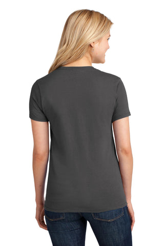 Port & Company Ladies Core Cotton Tee (Charcoal)