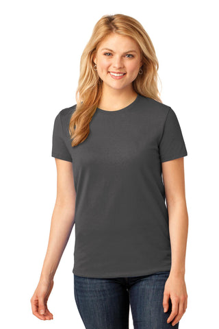 Port & Company Ladies Core Cotton Tee (Charcoal)