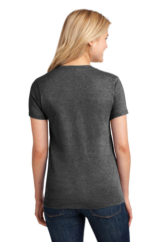 Port & Company Ladies Core Cotton Tee (Dark Heather Grey)