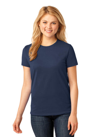 Port & Company Ladies Core Cotton Tee (Navy)