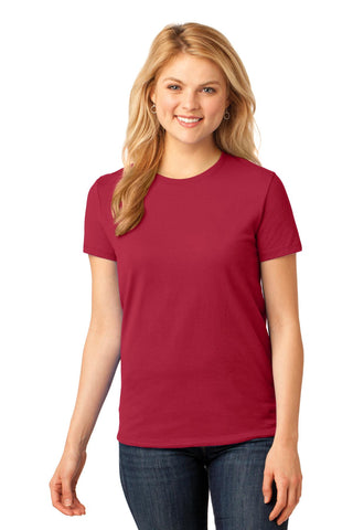 Port & Company Ladies Core Cotton Tee (Red)