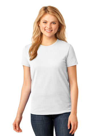 Port & Company Ladies Core Cotton Tee (White)