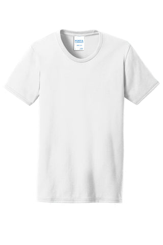 Port & Company Ladies Core Blend Tee (White)