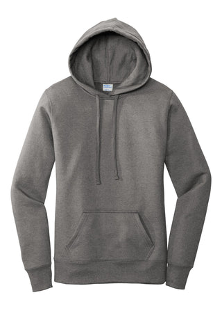 Port & Company Ladies Core Fleece Pullover Hooded Sweatshirt (Graphite Heather)