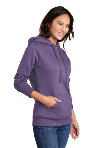 Port & Company Ladies Core Fleece Pullover Hooded Sweatshirt (Heather Purple)