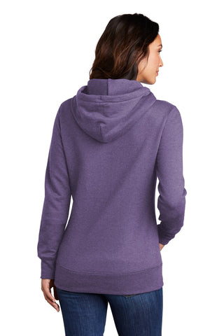 Port & Company Ladies Core Fleece Pullover Hooded Sweatshirt (Heather Purple)