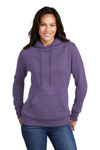 Port & Company Ladies Core Fleece Pullover Hooded Sweatshirt (Heather Purple)