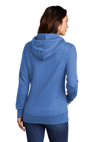 Port & Company Ladies Core Fleece Pullover Hooded Sweatshirt (Heather Royal)