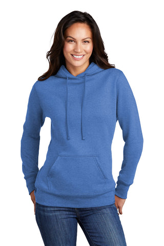 Port & Company Ladies Core Fleece Pullover Hooded Sweatshirt (Heather Royal)