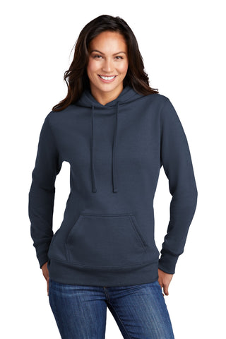 Port & Company Ladies Core Fleece Pullover Hooded Sweatshirt (Navy)